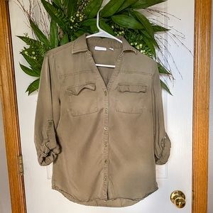 New York & Co. Olive Shirt
